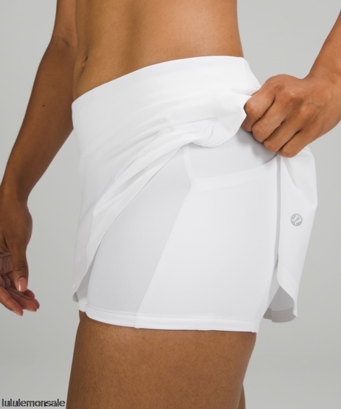 Lululemon Damen DELULU420 | Play Off The Pliss Mid-rise Rock Weiß